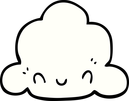 cartoon cloud drawing png