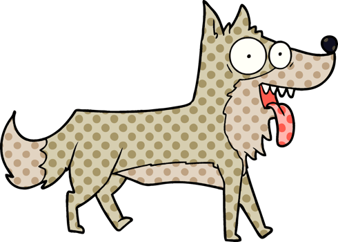 cartoon happy dog png