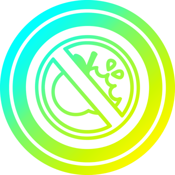 no healthy food circular icon with cool gradient finish png