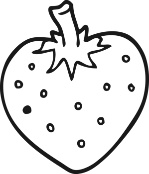 cartoon strawberry drawing png