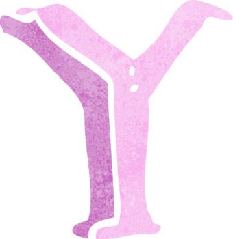 cartoon letter Y png