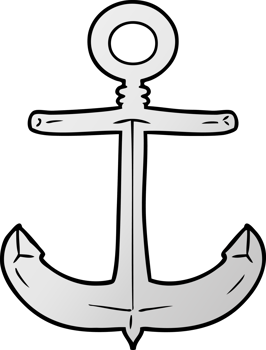 cartoon anchor drawing png