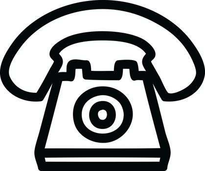 old telephone icon symbol png