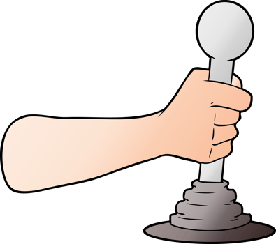 cartoon hand pulling lever png