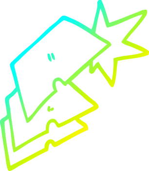 cold gradient line drawing of a cartoon work knife blades png