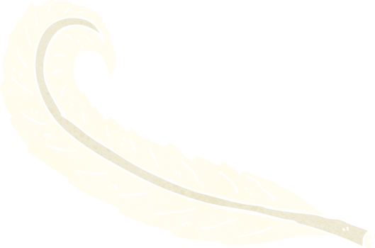 cartoon feather drawing png