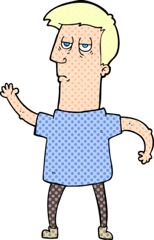 cartoon bored man png