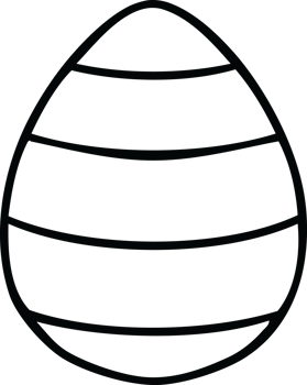 line drawing quirky cartoon easter egg png