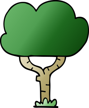 cartoon doodle tree png