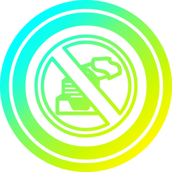 paperless office circular icon with cool gradient finish png