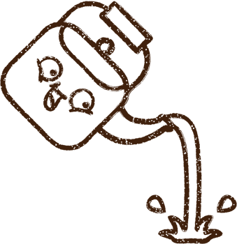 Pouring Kettle Charcoal Drawing png