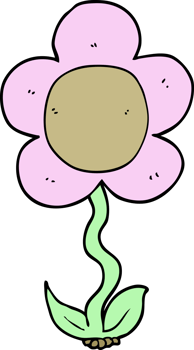 cartoon flower drawing png