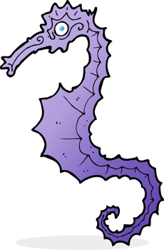 cartoon sea horse png