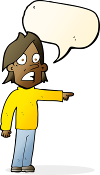 cartoon surprised man with speech bubble png