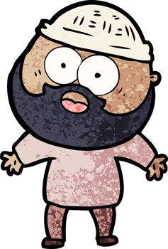 cartoon bearded man png