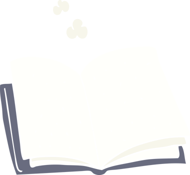 flat color illustration of book png