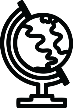 globe map icon symbol png