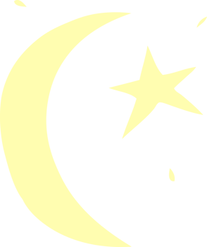 hand drawn cartoon doodle of the moon and a star png