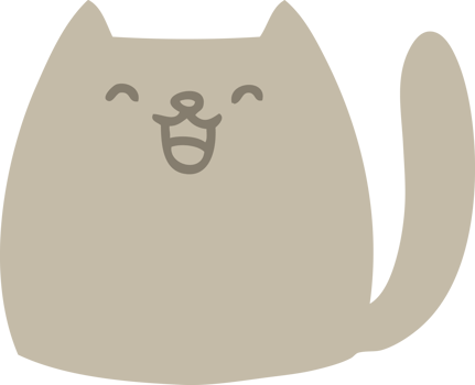 cute cartoon cat shape png