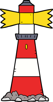 cartoon lighthouse drawing png