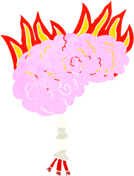 cartoon brain drawing png