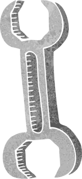 cartoon spanner drawing png