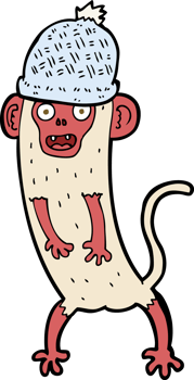 cartoon crazy monkey png