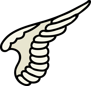 tattoo in traditional style of a wing png