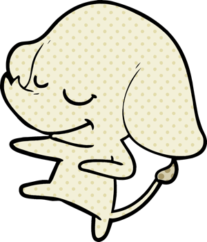 cartoon smiling elephant png