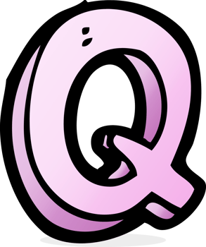 cartoon letter Q png