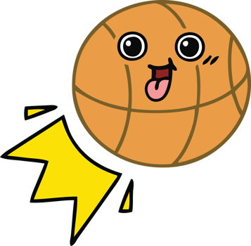cute cartoon of a basketball png