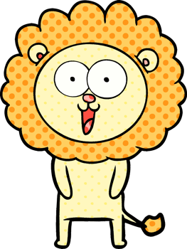 happy cartoon lion png