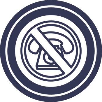 no cold calling circular icon symbol png
