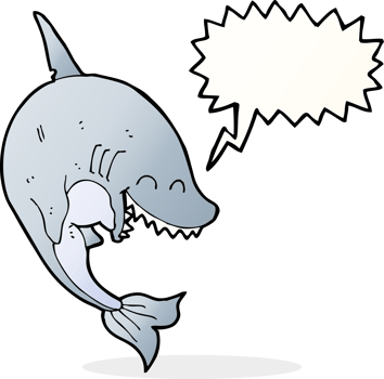 cartoon shark with speech bubble png