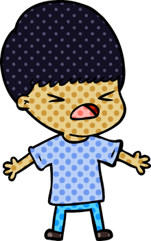 cartoon stressed man png