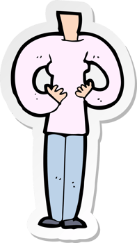 sticker of a cartoon female body png