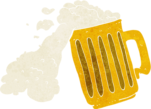 cartoon mug of beer png