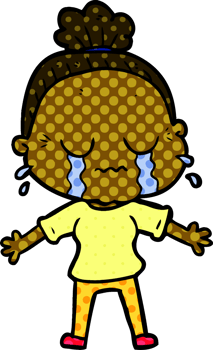cartoon crying old lady png