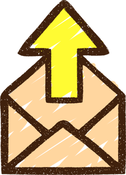 Email Symbol Chalk Drawing png
