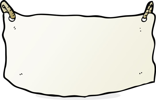 cartoon cloth banner png