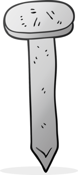 hand drawn cartoon nail png