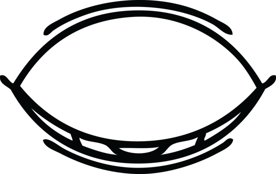 line drawing cartoon of a sleeping eye png