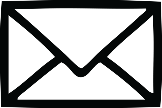 line drawing cartoon of a paper envelope png