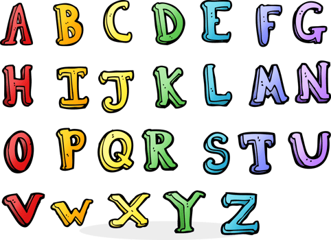 cartoon alphabet drawing png