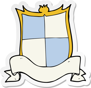 sticker of a heraldry cartoon png
