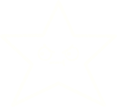 Annoyed Star Chalk Drawing png