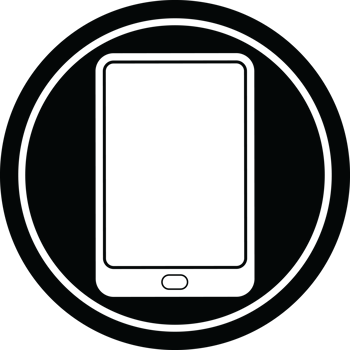 tablet computer   illustration circular symbol png