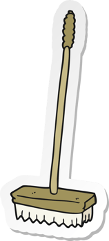 sticker of a cartoon brush png