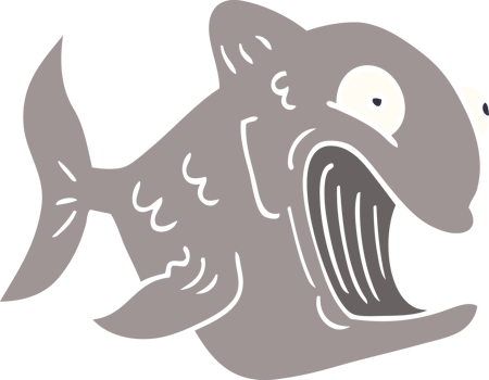 funny cartoon doodle fish png