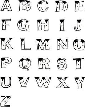 cartoon old tattoo letters png